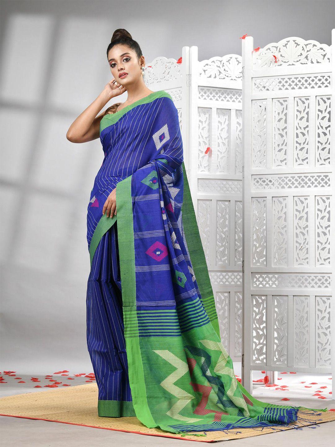 angoshobha geometric woven design saree