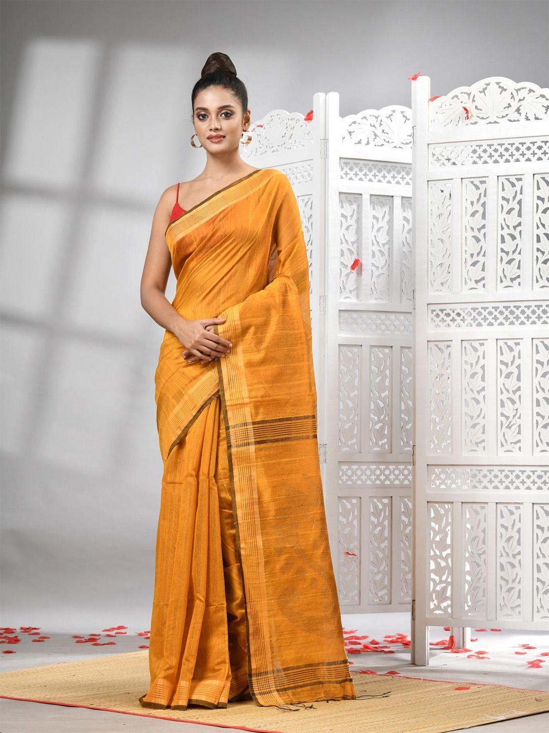 angoshobha striped woven design  saree