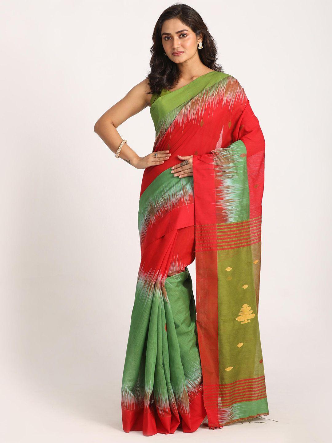 angoshobha woven design jamdani saree