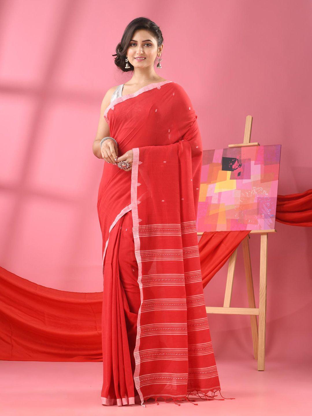 angoshobha woven design pure cotton saree