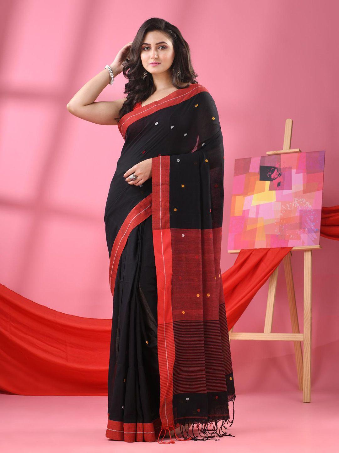 angoshobha woven design pure cotton saree