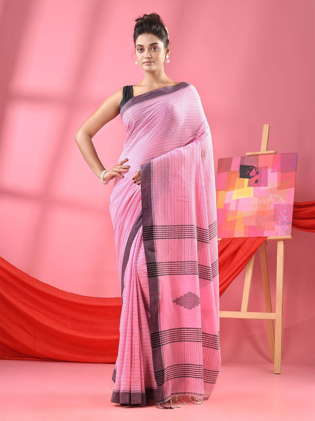 angoshobha woven design pure cotton saree