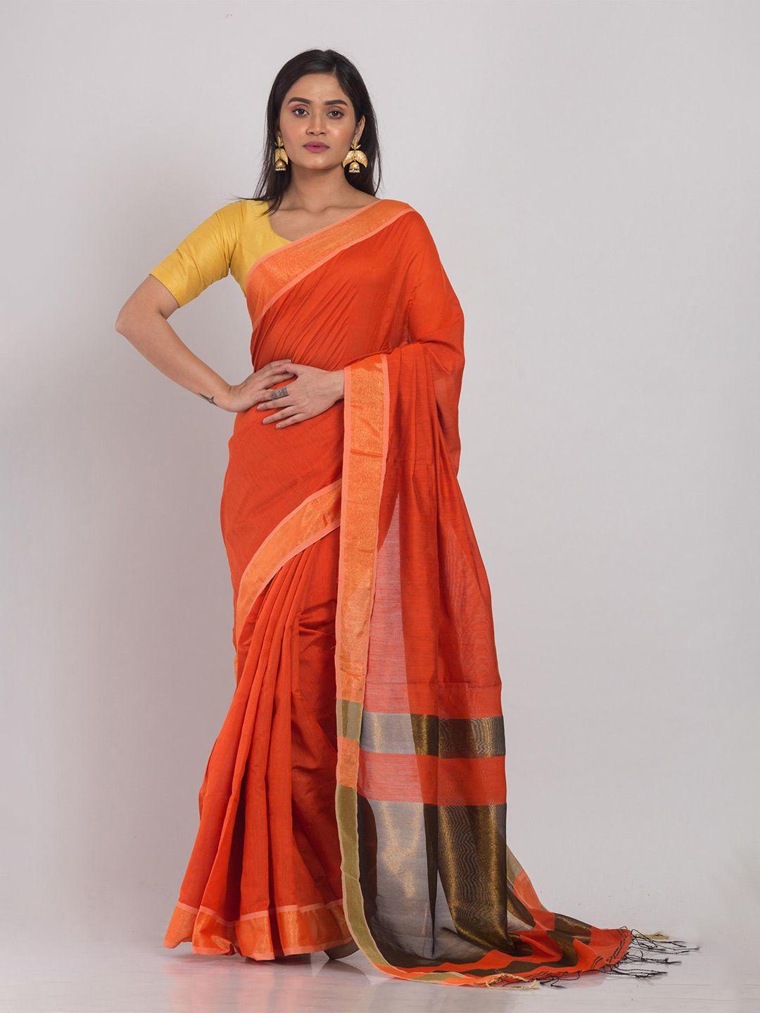 angoshobha woven design silk cotton saree