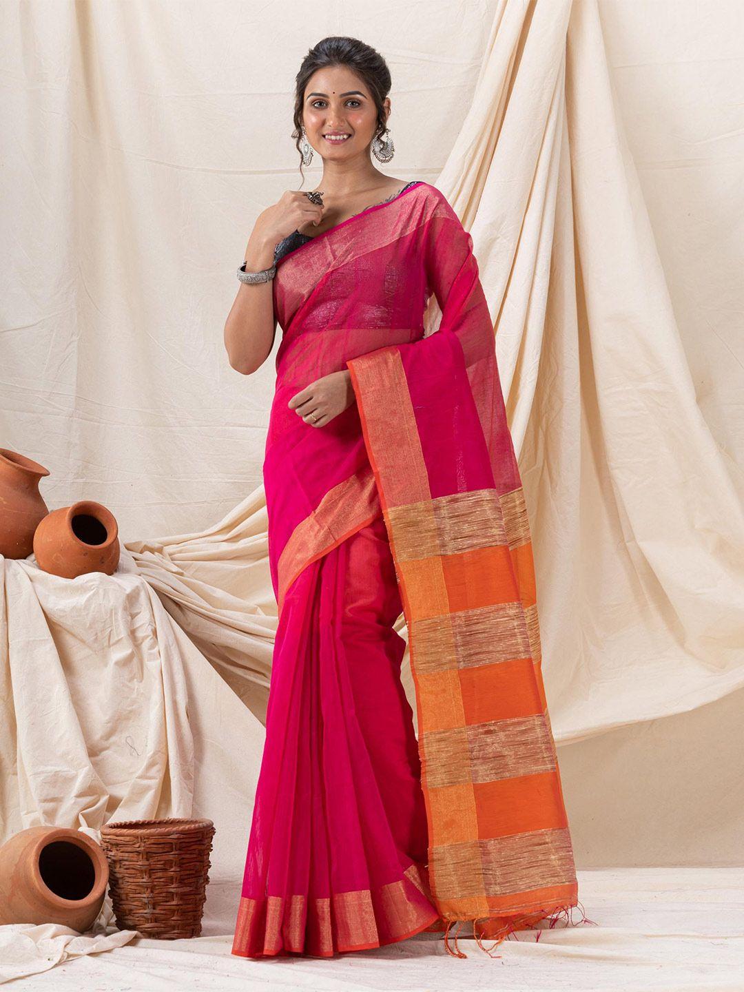 angoshobha zari jamdani saree