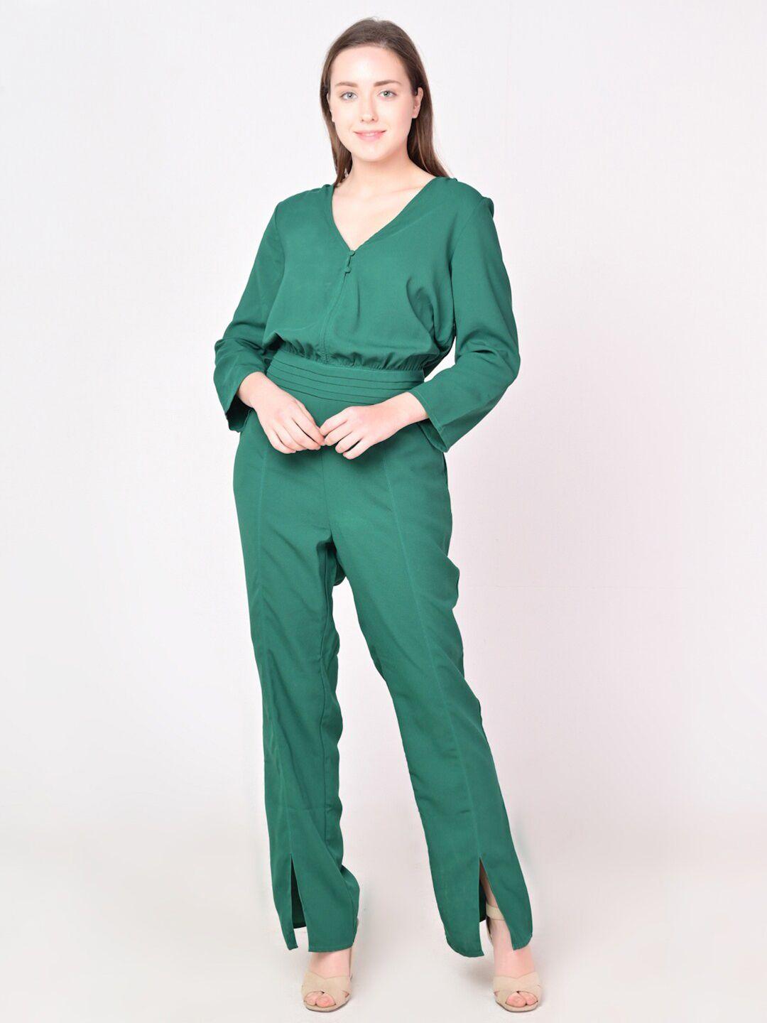 ani green basic jumpsuit