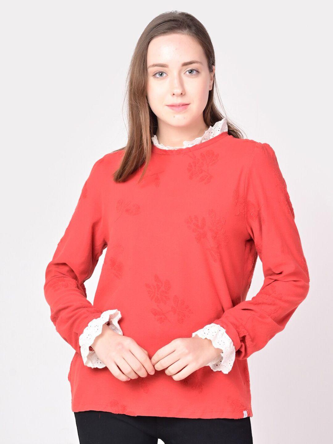 ani red self design top