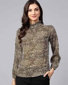 animal  print  top