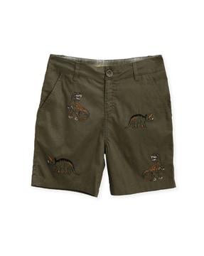 animal pattern shorts with insert pockets