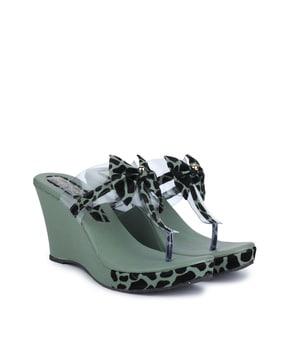 animal print chunky heeled sandals