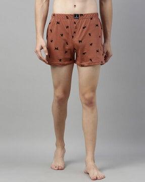 animal print insert pockets boxers