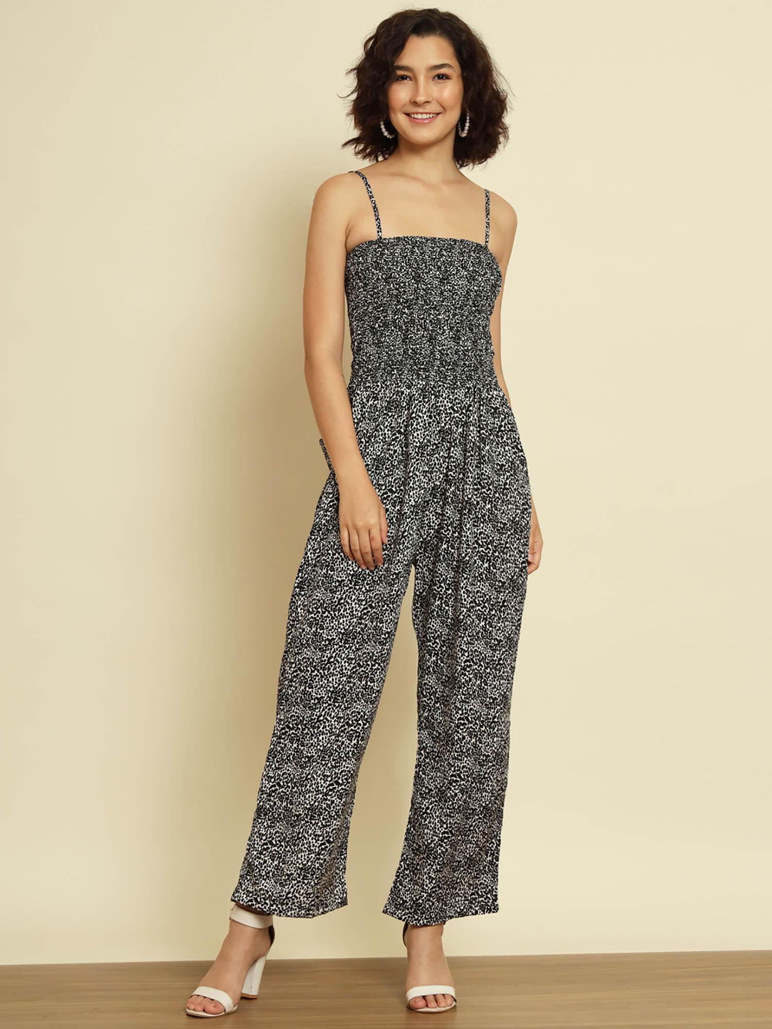 animal print jumpsuit