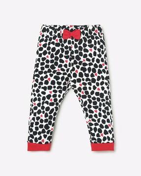 animal print pants with elasticated waist