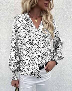 animal print relaxed fit shirt