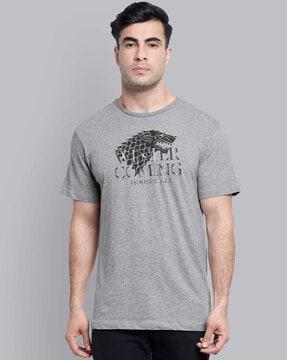 animal print short sleeves t-shirt