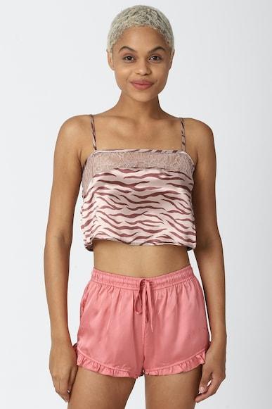 animal print sleepwear lounge tops