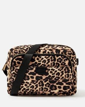 animal print sling bag