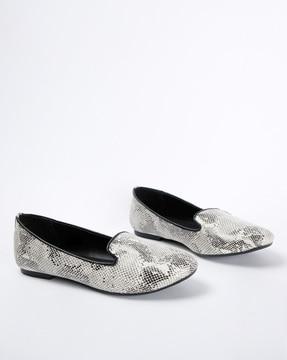 animal print slip-on casual shoes