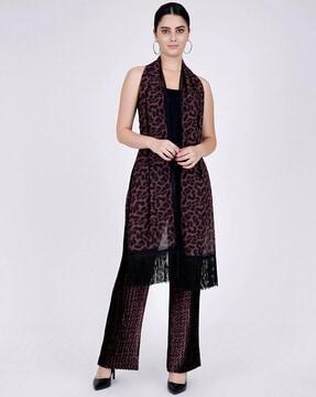 animal print suit set