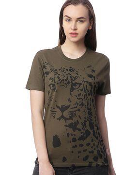animal print t-shirt