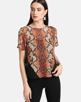 animal print top