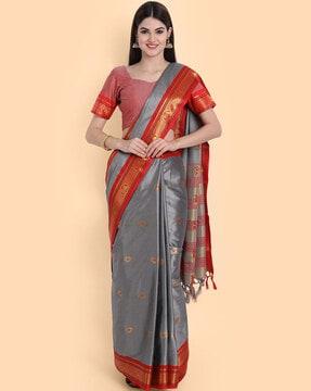 animal printed regular saree