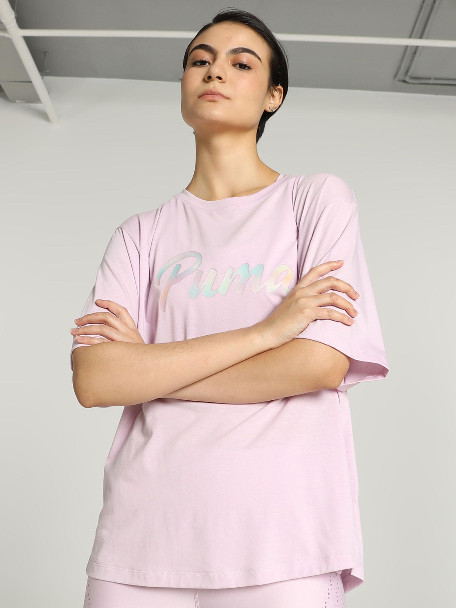 animal remix boyfriend women pink t-shirt