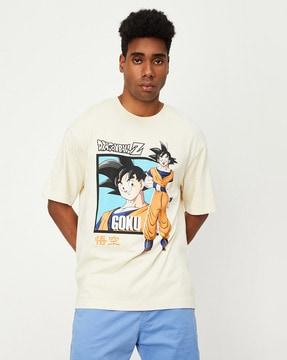 anime print round-neck t-shirt