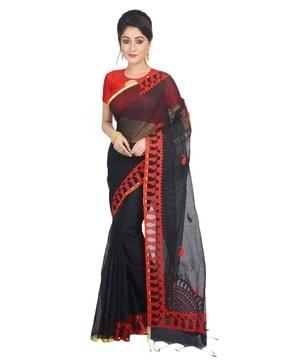 anirban aam saree with floral design and multiple vibrant colors traditional saree