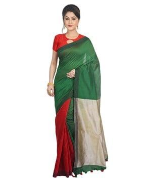 anirban chaura par saree with various and multiple vibrant colors traditional saree