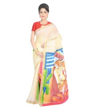 anirban printed saree with various designs and multiple vibrant colors traditional saree