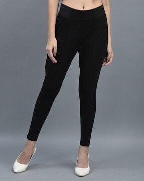 ankle-length jeggings with elasticated waistband