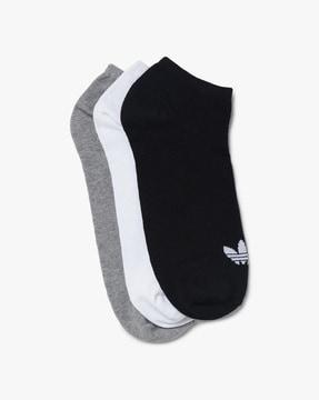 ankle-length socks with ribbed cuffs