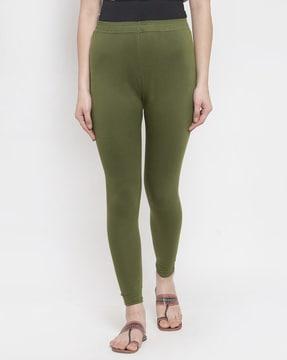 ankle length basic leggings