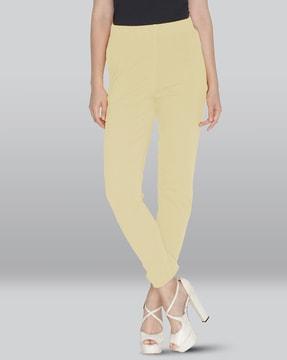 ankle-length cotton pencil pant