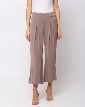 ankle-length culottes with elasticated waistband