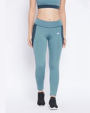 ankle-length fitted track pants