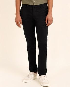 ankle length flat front chinos