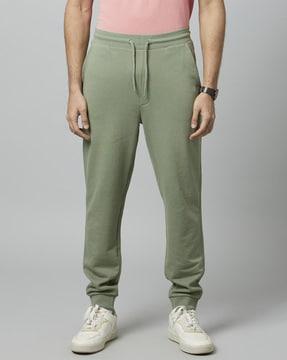 ankle-length joggers with drawstring waist