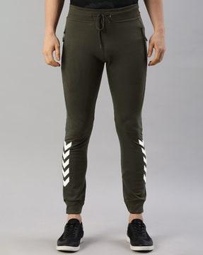 ankle-length joggers with insert pockets