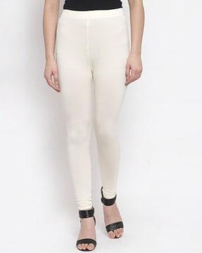 ankle-length leggings with elasticated waistband