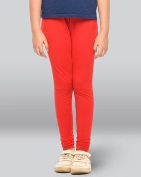 ankle-length leggings with elasticated waistband