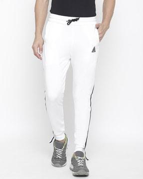 ankle-length mid-rise joggers