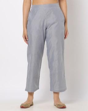 ankle-length palazzos with insert pockets
