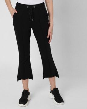 ankle-length pants with drawstring waist