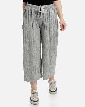 ankle length relaxed fit palazzos