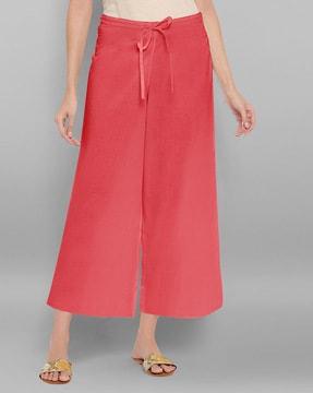 ankle length relaxed fit palazzos