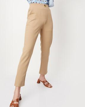 ankle-length relaxed fit pants