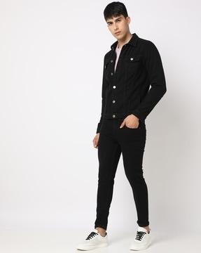 ankle-length skinny fit jeans