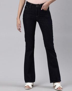 ankle-length slim fit jeans