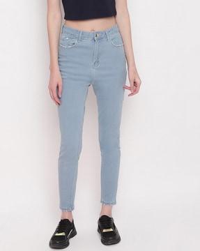 ankle length slim jeans